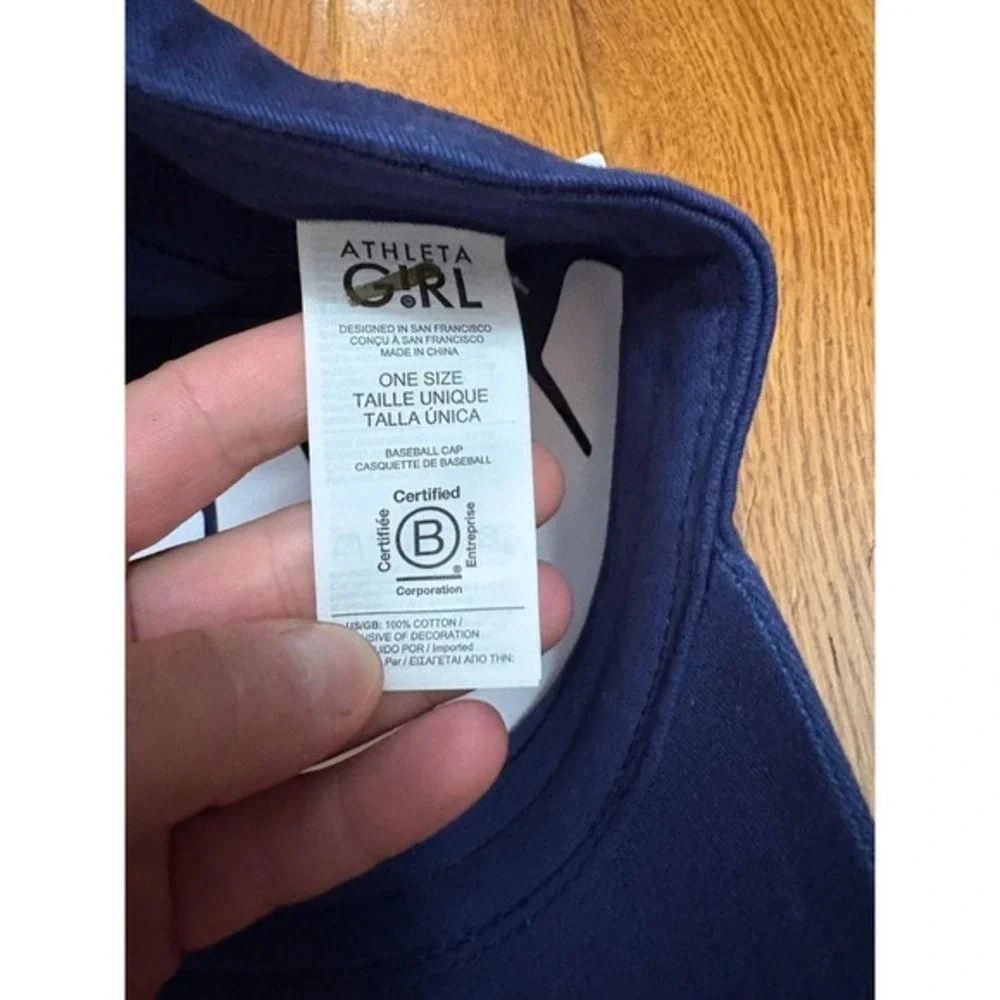 New Athleta Girl Navy Blue‎ Baseball Cap Hat ATH x GRL Kids one size fits all